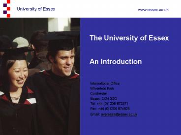 The University of Essex
