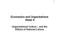 Economics and Organisations Week 9 PowerPoint PPT Presentation