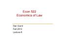 Econ 522 Economics of Law PowerPoint PPT Presentation
