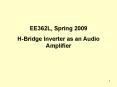 EE362L, Spring 2009 PowerPoint PPT Presentation