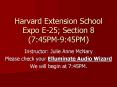 Harvard Extension School Expo E-25; Section 8 (7:45PM-9:45PM) PowerPoint PPT Presentation