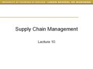 Supply Chain Management