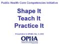 Public Health Core Competencies Initiative PowerPoint PPT Presentation