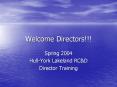 Welcome Directors!!! PowerPoint PPT Presentation