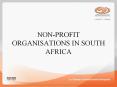 NON-PROFIT ORGANISATIONS IN SOUTH AFRICA PowerPoint PPT Presentation
