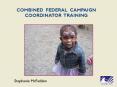 Combined Federal Campaign Coordinator Training PowerPoint PPT Presentation
