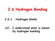 2.6 Hydrogen Bonding