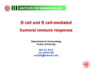 B cell and B cell-mediated