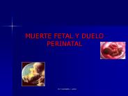 MUERTE FETAL Y DUELO PERINATAL