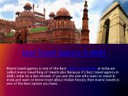Best travel agency in delhi