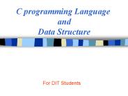 C programming Language and Data Structure
