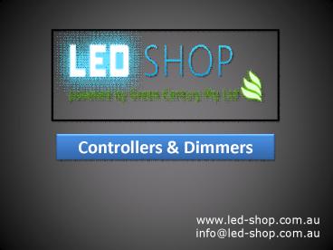 LED-Shop - Controllers & Dimmers