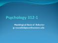 Psychology 312-1 PowerPoint PPT Presentation