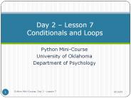 Python Mini-Course