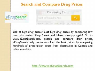 Search and Compare Drug Prices at eDrugSearch.com
