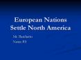 European Nations Settle North America PowerPoint PPT Presentation