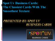 SPOT UV BUSINESS CARDS
