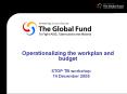 Operationalizing the workplan and budget PowerPoint PPT Presentation