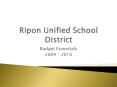 Ripon Unified School District PowerPoint PPT Presentation