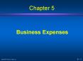 Business Expenses PowerPoint PPT Presentation