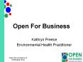 Open For Business PowerPoint PPT Presentation