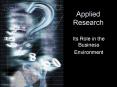 Applied Research PowerPoint PPT Presentation