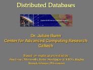 Distributed Databases