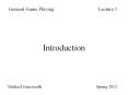 General Game PlayingLecture 1 PowerPoint PPT Presentation
