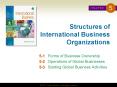 Structures of International Business Organizations PowerPoint PPT Presentation