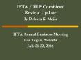 IFTA / IRP Combined Review Update PowerPoint PPT Presentation