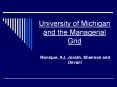 University of Michigan and the Managerial Grid PowerPoint PPT Presentation