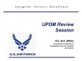 UPDM Review Session PowerPoint PPT Presentation