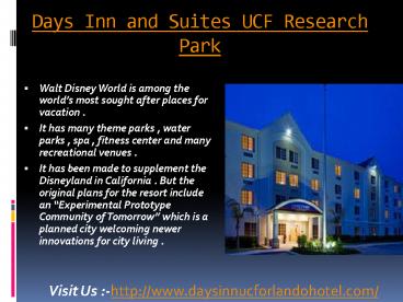Days Inn and Suites UCF Research Park