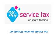 Tax Services from My Service Tax