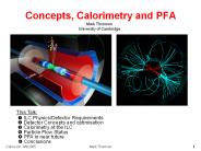 Concepts, Calorimetry and PFA