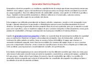 Generador Electrico Pequeño
