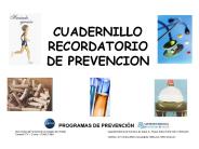 CUADERNILLO RECORDATORIO DE PREVENCION