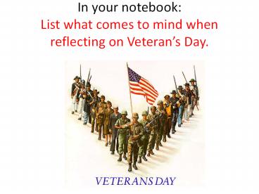 Veterans PowerPoint