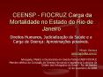 CEENSP - FIOCRUZ Carga da Mortalidade no Estado do Rio de Janeiro PowerPoint PPT Presentation