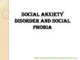 Overcoming social anxiety disorder and social phobia PowerPoint PPT Presentation