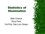 Statistics of Illumination