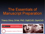 The Essentials of Manuscript Preparation