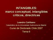 INTANGIBLES: marco conceptual, intangibles cr