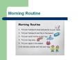 Morning Routine PowerPoint PPT Presentation