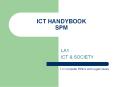 ICT HANDYBOOK SPM PowerPoint PPT Presentation