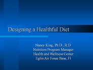 Designing a Healthful Diet