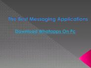 The Best Messaging Applications