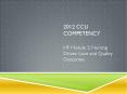 2012 CCU Competency PowerPoint PPT Presentation