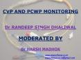 CVP AND PCWP MONITORING                     Dr RANDEEP SINGH DHALIWAL MODERATED BY Dr HARSH MADHOK PowerPoint PPT Presentation