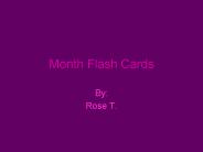 Month Flash Cards